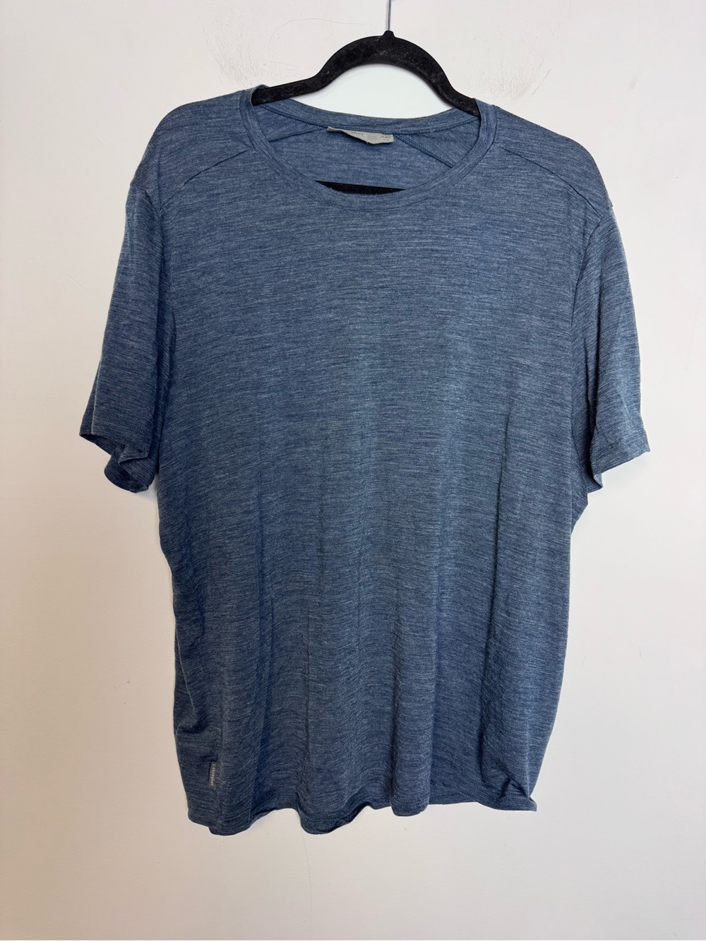 Men’s Icebreaker wool blend cool lite t-shirt in denim blue Size XXL - Picture 2 of 8